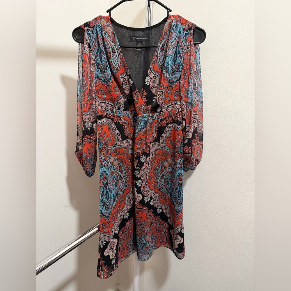 INC International Concepts Multicolor Paisley Blouse